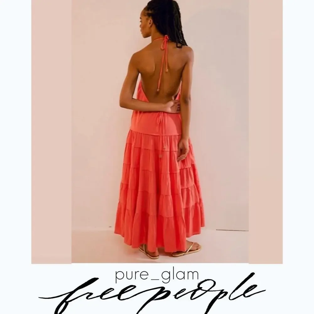 Free People maxi dress trave vacation long boho